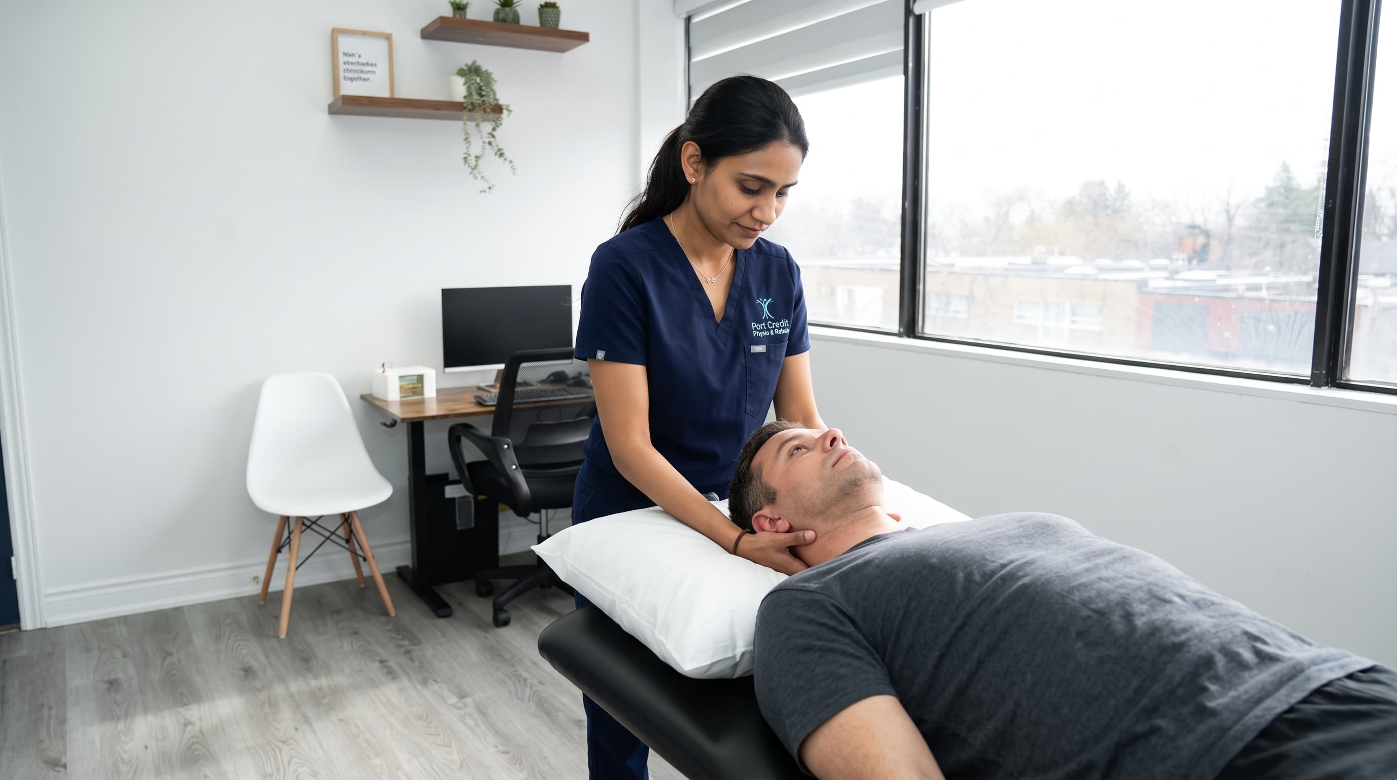 Neck Pain physiotherapy treatment Port Credit Mississauga